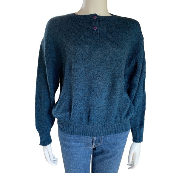 Vintage Esprit Henley style sweater size medium - Picture 2 of 7